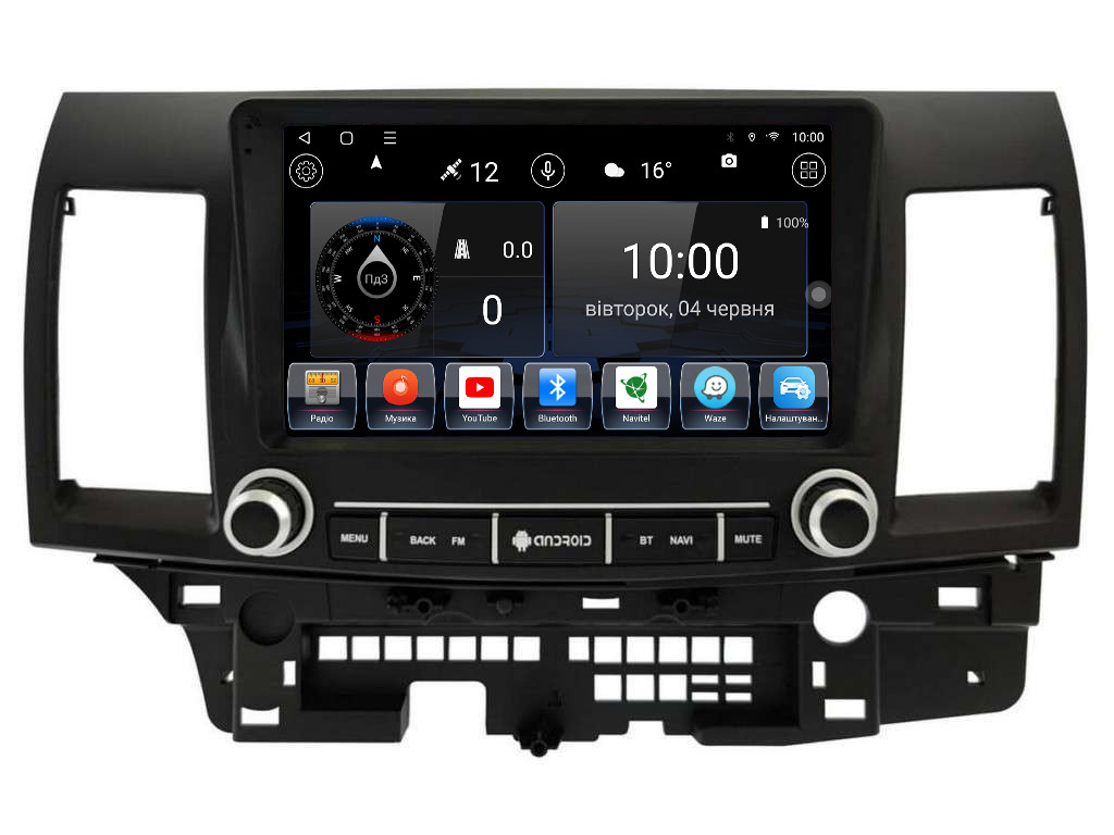 Штатна магнітола для Mitsubishi Lancer 2007-2016 на Android, фото 1