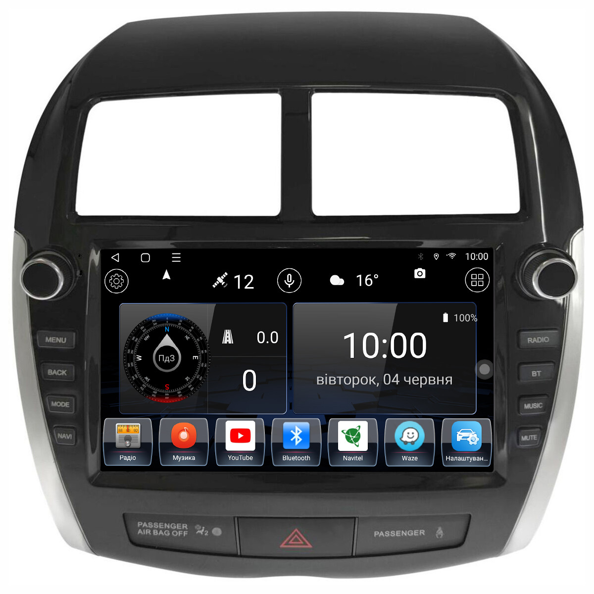 Штатна магнітола для Mitsubishi ASX 2014-2018 на Android, фото 1