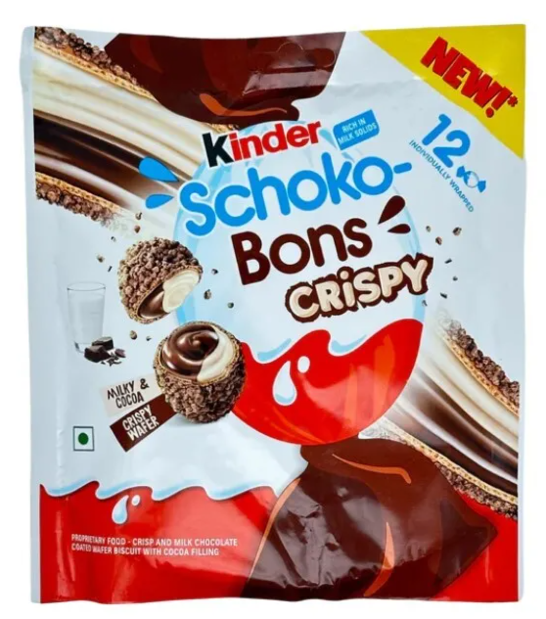 Цукерки Kinder Schoko-Bons Crispy 67г, фото 1