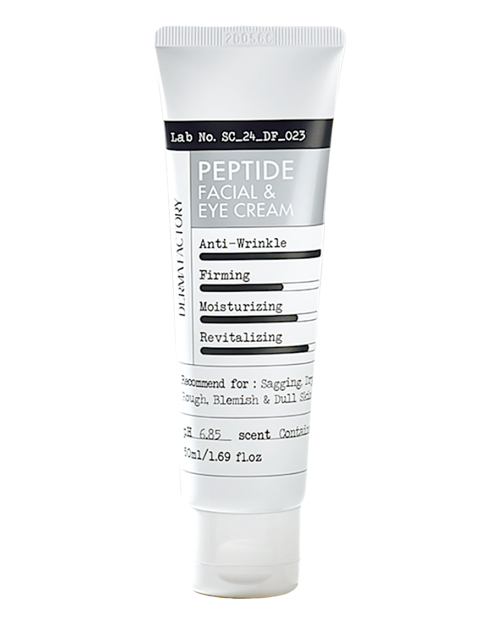 Пептидний крем для обличчя та шкіри навколо повік DERMA FACTORY Peptide Facial and Eye Cream 50 ml