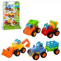 Набір суперміцних машинок будтехніки 4 машинки 326, фото 1