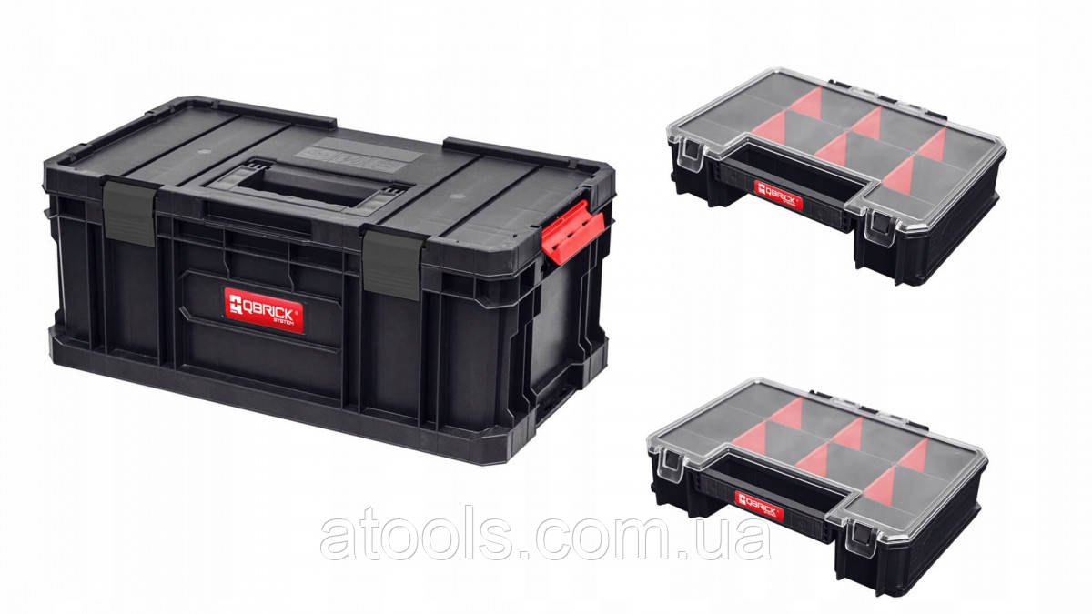 Набір ящиків для інструментів QBRICK SYSTEM TWO TOOLBOX PLUS + 2 органайзера MULTI