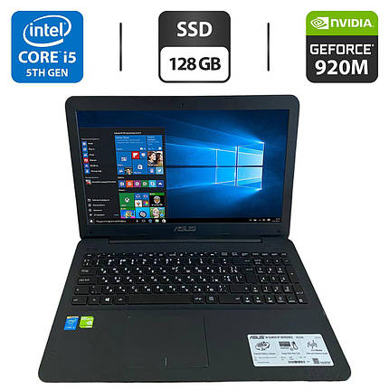 Ноутбук Б-клас Asus X554L/ 15.6" (1366x768)/ Core i5-5200U/ 12 GB RAM/ 128 GB SSD/ GeForce 920M 4GB, фото 1