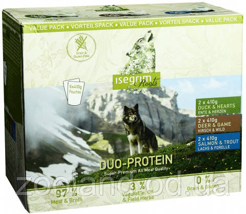 95758 Isegrim Pouch Roots Multipack II Duoprotein, 6х410 гр
