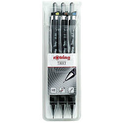 Набір механічних олівців Rotring TIKKY Black (ISO) PCL 0,35/0,5/0,7 S0801310