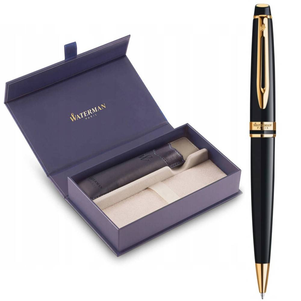 Набір Waterman EXPERT Black GT BP (кулькова ручка + чохол), фото 1