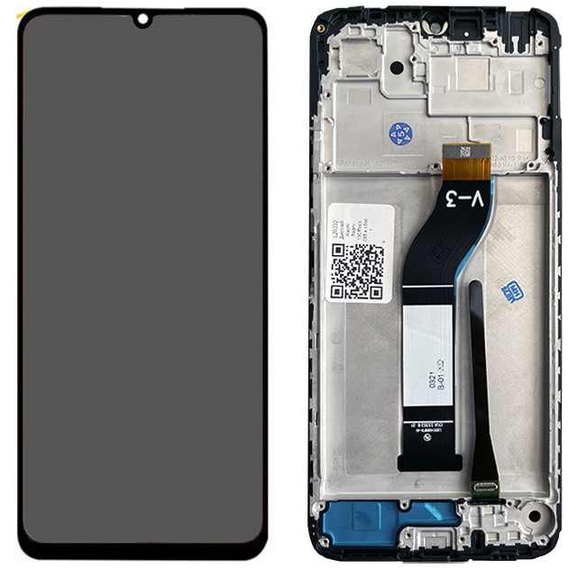 Дисплей Xiaomi Redmi 13C/Poco C65 у зборі із сенсором і рамкою black (оригінал завод)