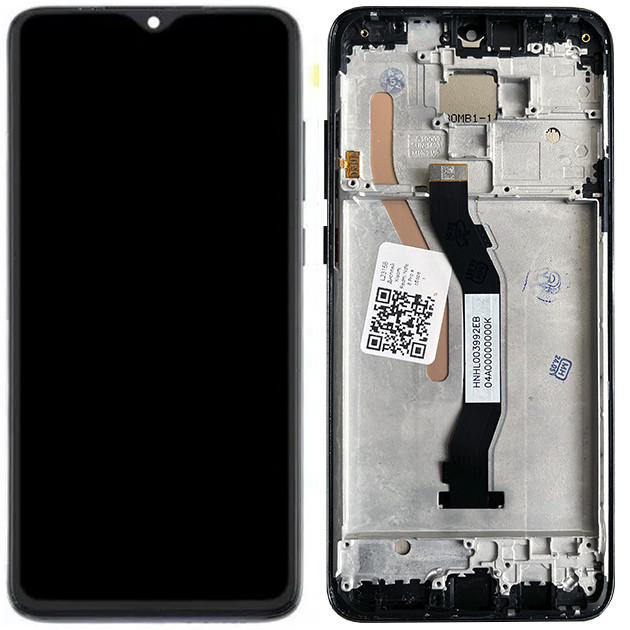 Дисплей Xiaomi Redmi Note 8 Pro у зборі із сенсором і рамкою Mineral Grey (Single SIM) (оригінал завод)