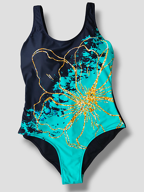 Купальник слитный    Fuba 7802 Марина бирюза(В НАЛИЧИИ ТОЛЬКО 46  УКР р-ры), фото 3