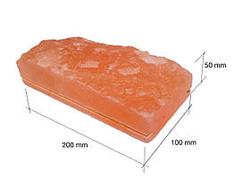 Цегла рване каміння з пропилом 20/10/5 см із гімалайської солі