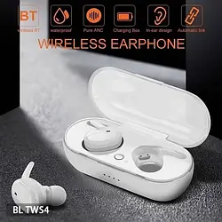 Бездротові навушники TWS 4 White з насиченим та потужним звучанням LS-TWS44
