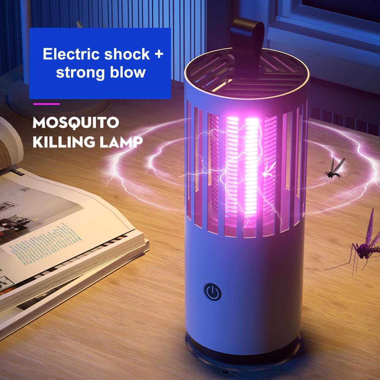 Лампа-пастка для комарів Побутова із зарядкою від Usb 1001 MOSQUITO LAMP, портативна LS-NN1001, фото 1