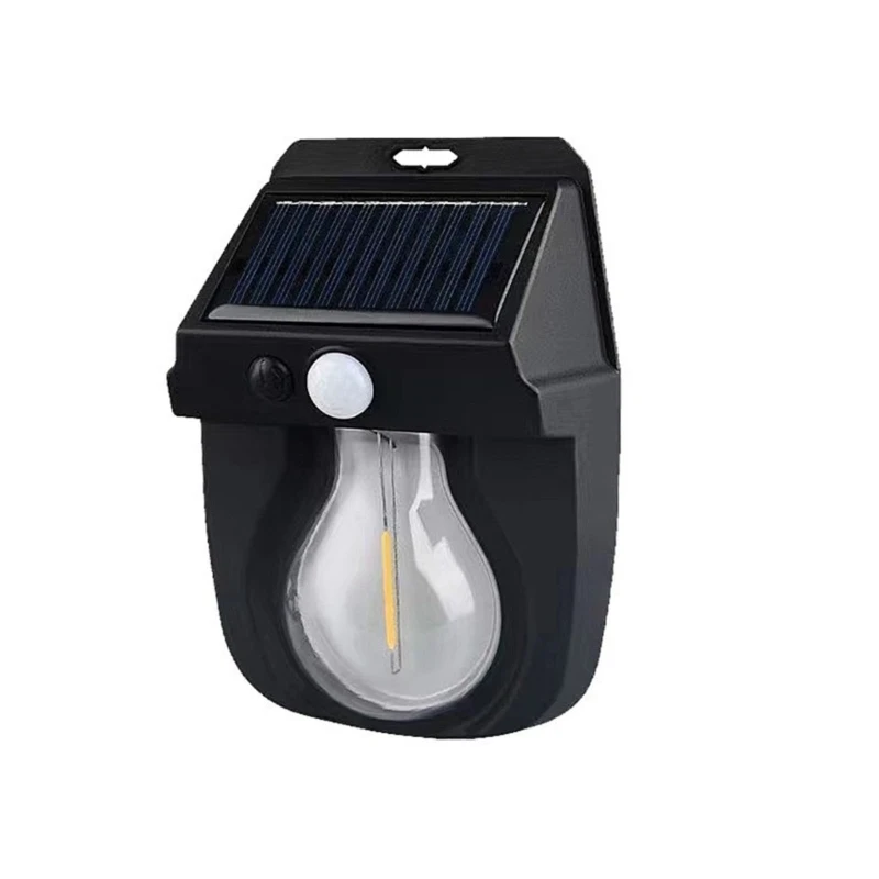 Ліхтар на сонячній батареї з датчиком руху Solar Wall Lamp COBA CL-118 LS-NCL118, фото 1