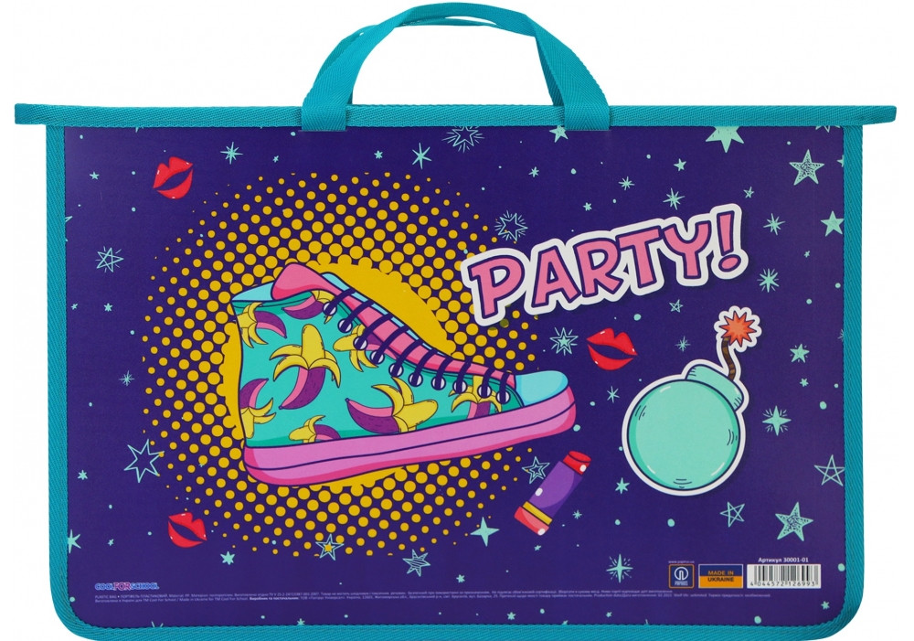 Портфель "CoolForSchool" №CF30001 A4 пласт. на блиск. Beauty (1)(30), фото 1