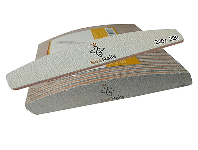 Пилочки для нігтів BeeNails 220/220, місяць (24 шт.)