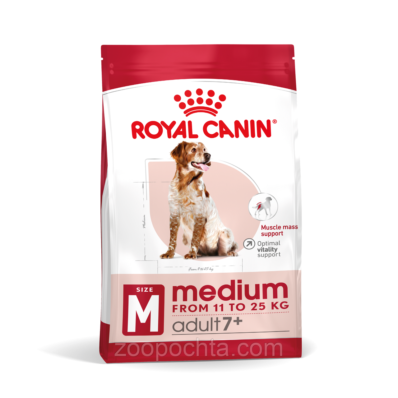 Сухий корм Royal Canin Medium Adult 7+ (Роял Канін Медіум) для собак середніх порід 4КГ