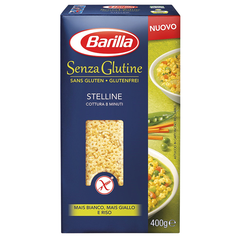 Макарони без глютену Barilla «Stelline» Senza Glutine (макарони зірочки барилу) 400 г.