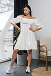 Коротка сукня з мусліну з гумкою на грудях Розмір 42-44, 46-48, 50-52, фото 2