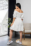 Коротка сукня з мусліну з гумкою на грудях Розмір 42-44, 46-48, 50-52, фото 4