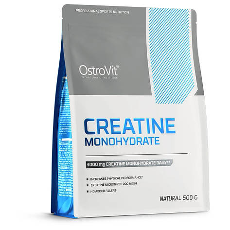 Креатин Моногідрат Ostrovit Creatine Monohydrate 500 г Польща без смаку, фото 1