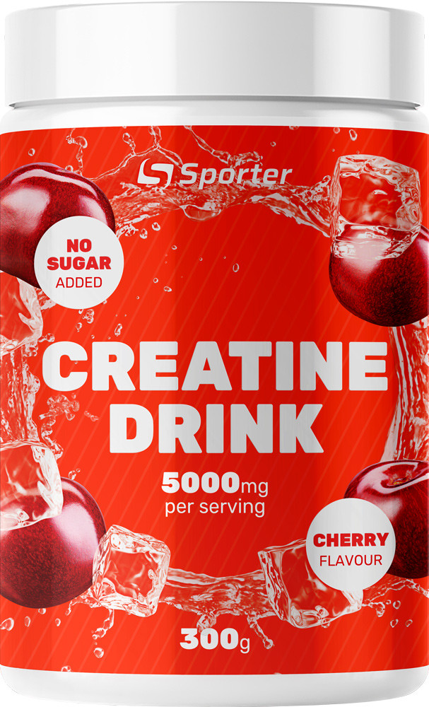 Креатин Sporter Creatine DRINK - 300 г вишня, фото 1