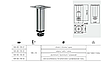 Ніжка меблева GTV D-150 циліндрична з регулюванням Хром, фото 2