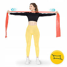 Стрічка-еспандер для спорту та реабілітації 4FIZJO Flat Band 30 м 2-4 кг 4FJ0102 Poland, фото 6