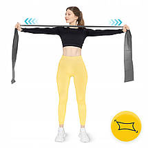 Стрічка-еспандер для спорту та реабілітації 4FIZJO Flat Band 200 х 15 см 12-15 кг 4FJ0007 Poland, фото 6