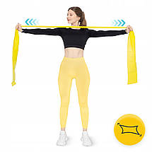 Стрічка-еспандер для спорту та реабілітації 4FIZJO Flat Band 5 шт 200 х 15 см 1-15 кг 4FJ1127 Poland, фото 4
