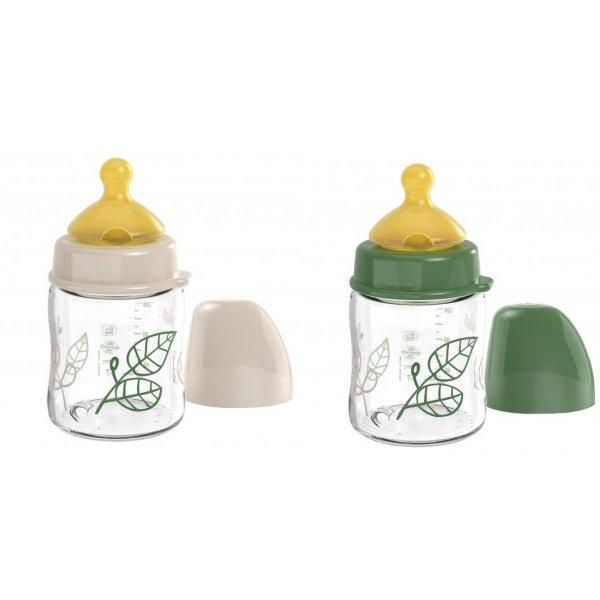 Пляшечка NIP з широкою горловиною Вишенька-Зелена Серія 150 мл 35121, фото 1