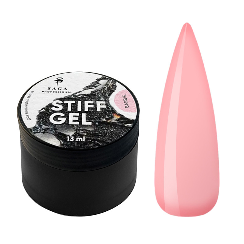 SAGA Jelly Gel Stiff №06 Barbie Гель-желе для нарощування рожевий, 13 мл, фото 1
