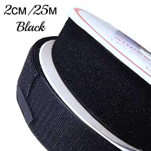 Липучка для одежды, липучка швейная пришивная, 2 см x 25 м крючок-петля ...