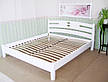 Двоспальне дерев'яне ліжко для спальні з масиву натурального дерева "Сакура" від виробника, фото 5