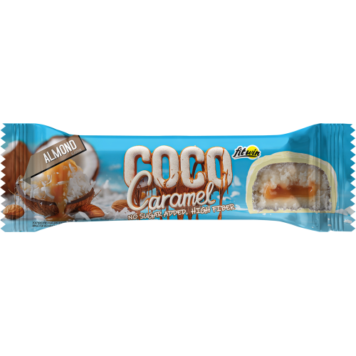 Протеїновий батончик FitWin Coco Caramel - 20x40g Almond, фото 1