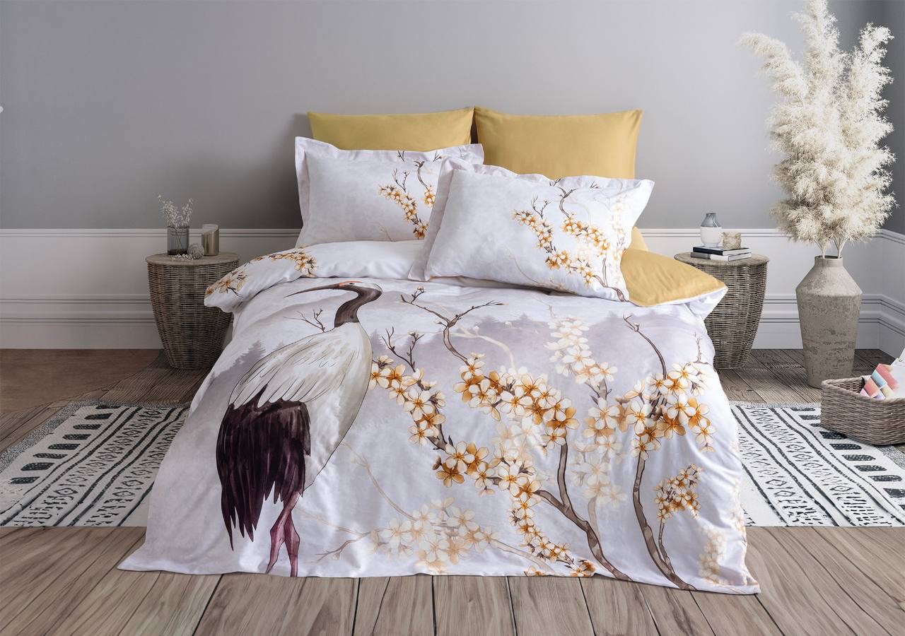 Постільна білизна сатин 3D євро розмір Altinbasak Felix, фото 1