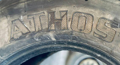 Шина вантажна б/у 385/65R22.5 ATHOS HG 2153 (причіп), фото 4