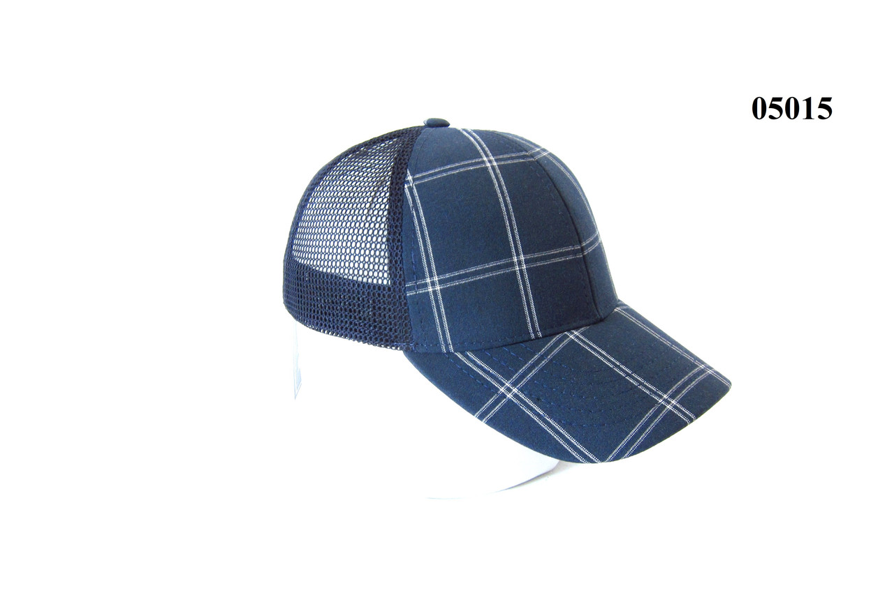 Кепка бейсболка літня синя з сіткою DAVANI 05015, фото 1