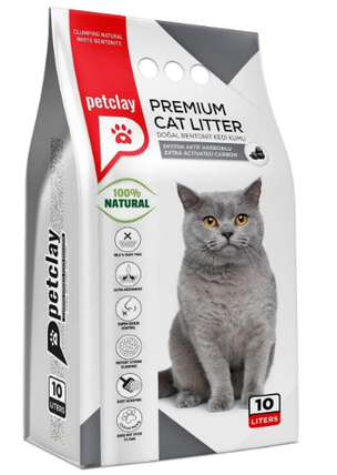 PETCLAY бентонітовий наповнювач екстра вугілля 10л, фото 1