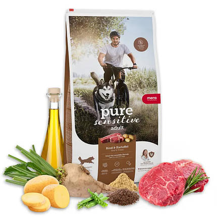 Mera PS Adult Fresh Meat Rind & Kartofeel Корм для дорослих собак з яловичиною беззерновий 12,5кг, фото 1