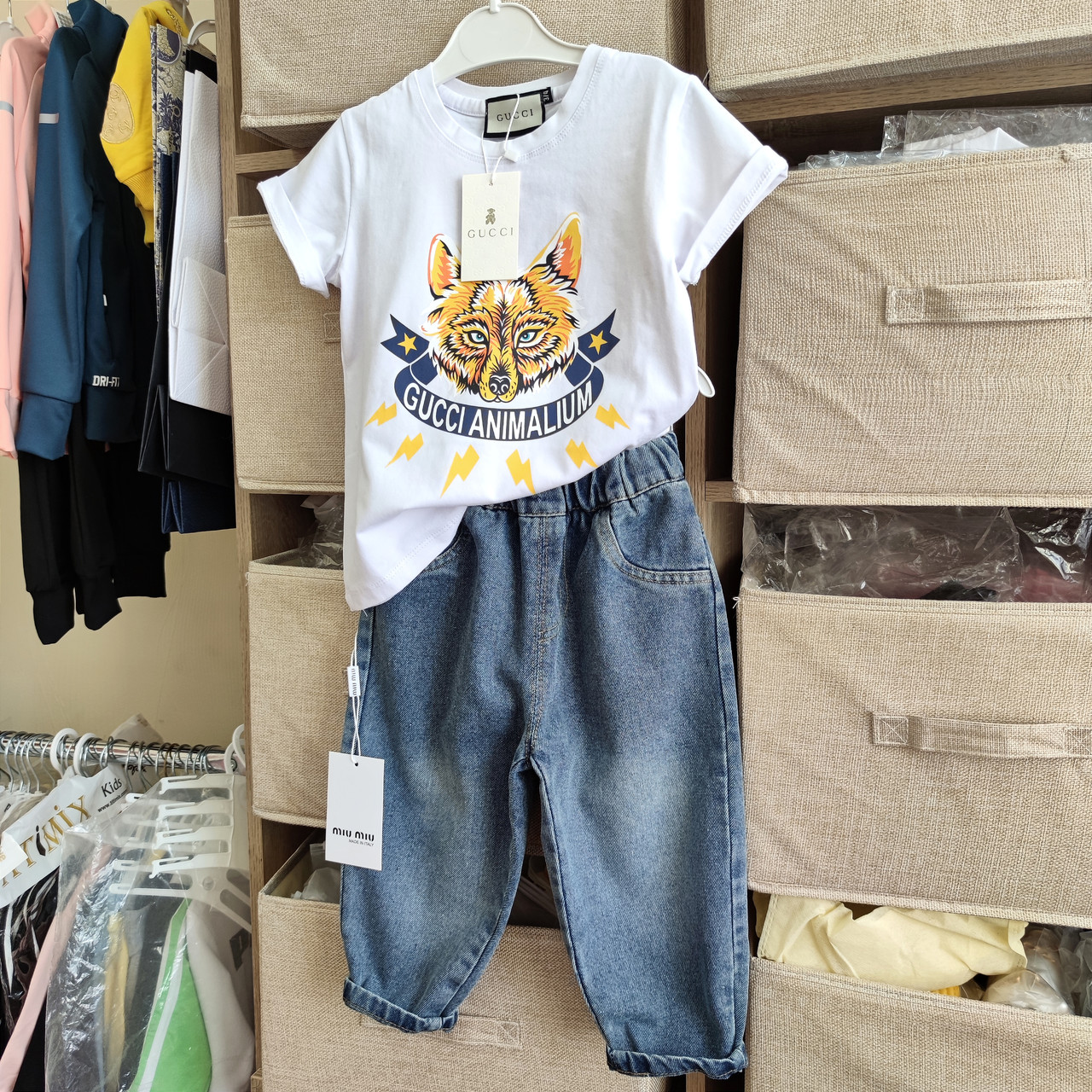 Дитячі джинси Miu miu