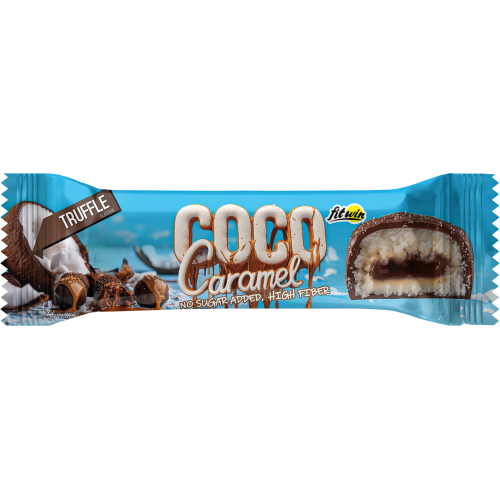 Протеїновий батончик FitWin Coco Caramel - 20x40g Truffle, фото 1