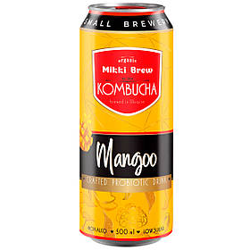 Mikki Brew Mangoo Комбуча зі смаком манго 500ml , 500мл