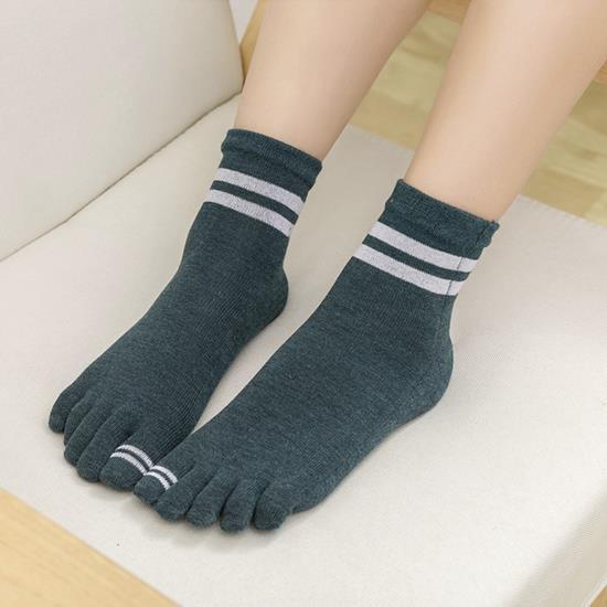 Шкарпетки на кожен палець Джентл Coco Lauderly 36-40 зелений, фото 1