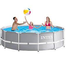 Каркасний басейн Prism Frame Pool Intex 26716 2006 л у комплекті картриджний фільтр-насос, сходи, фото 3