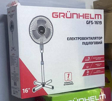 Вентилятор підлоговий Grunhelm 1619, фото 2