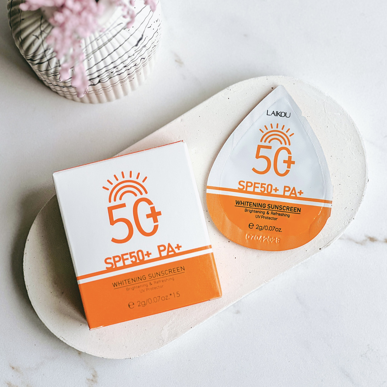 Міні Солнцезащисний крем Laikou SPF 50 2г*15шт