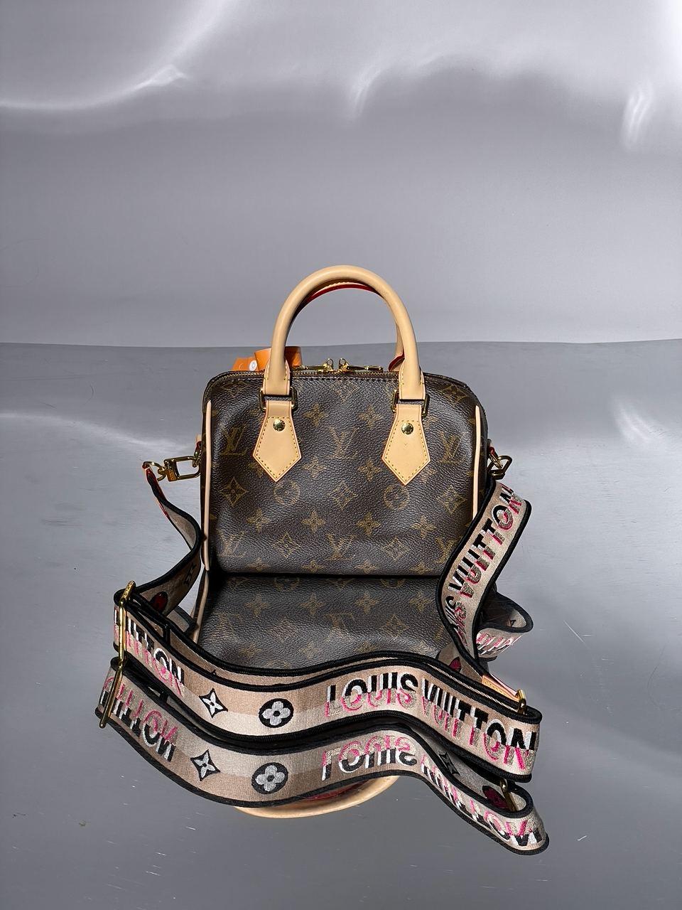 Жіноча сумка Луї Віттон коричнева Louis Vuitton Brown Speedy Nano