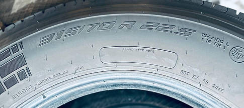Шини вантажні б/у 315/70R22.5 PIRELLI ITINERIS D 90 Series (ведучі), фото 4