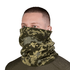 Баф флісовий зимовий — 260 г/м², тактичний, піксель ММ14