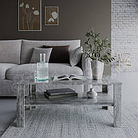 Журнальний столик 100х60, кавовий столик у вітальню, на рецепцію в офіс або салон. Бетон